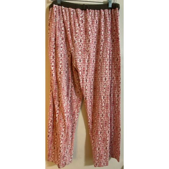 Mayfair Drawstring Pink Patterned Pajama Pants Women's Size 3XL - Picture 2 of 4